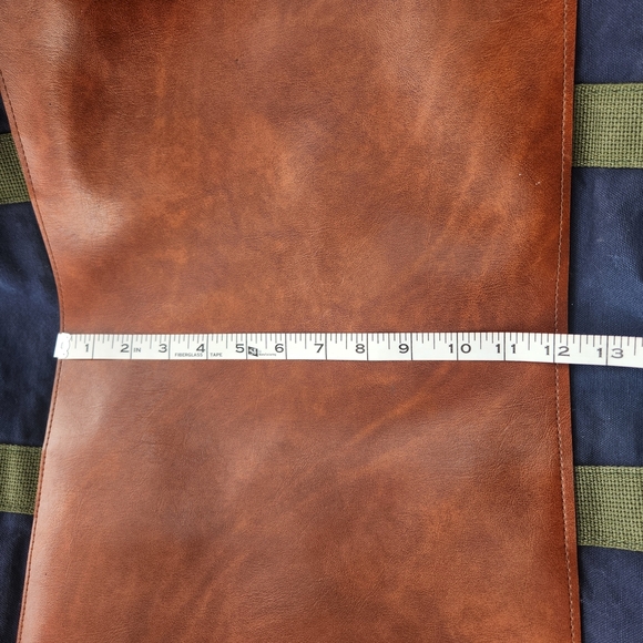 L.L. Bean Vintage Large Blue and Green Canvas  Duffle Bag - Picture 11 of 12